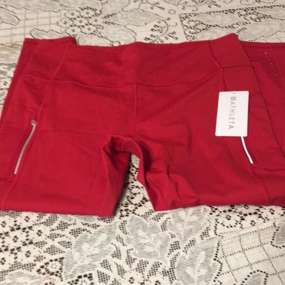 Athleta Red leggings/joggers - Picture 12 of 14